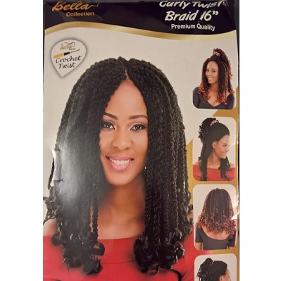 Bella Curly Twist Crochet Braid 16"